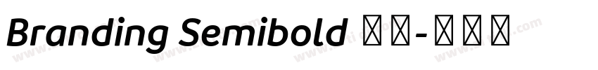 Branding Semibold 半粗字体转换